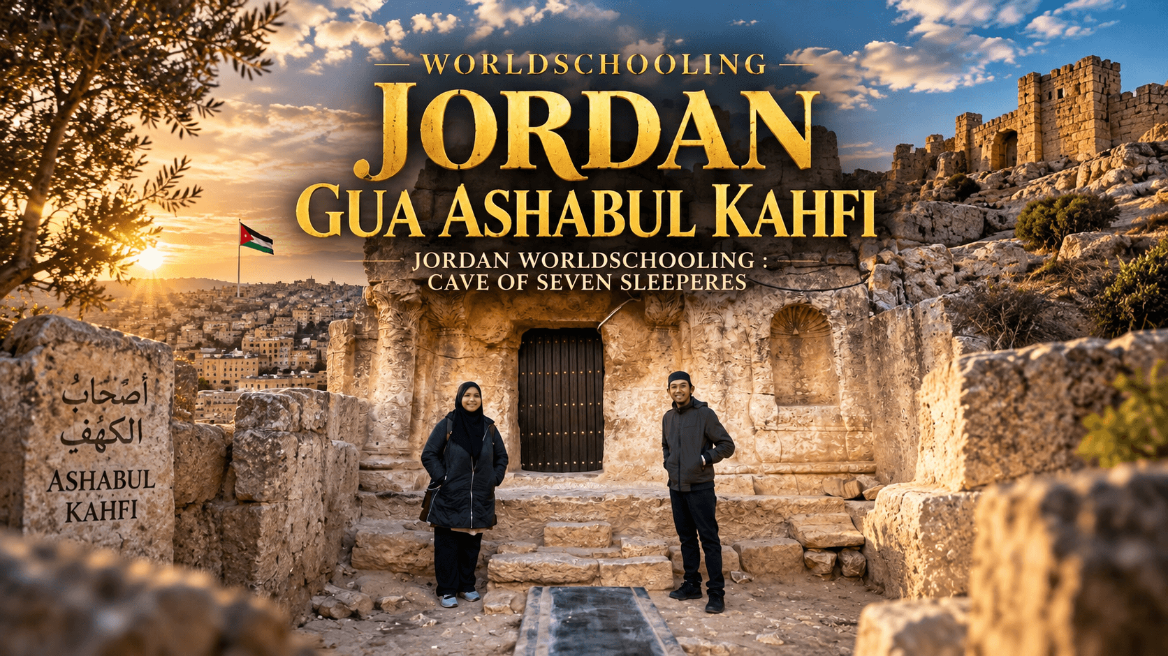 WORLDSCHOOLING JORDAN : Gua Ashabul Kahfi